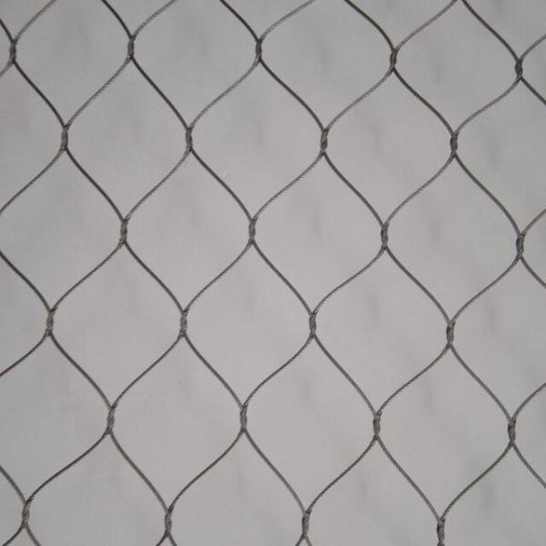 SS304 SS316 Hand Woven Rope Mesh , Flexible X Tend Zoological Enclosure Netting Wire Mesh