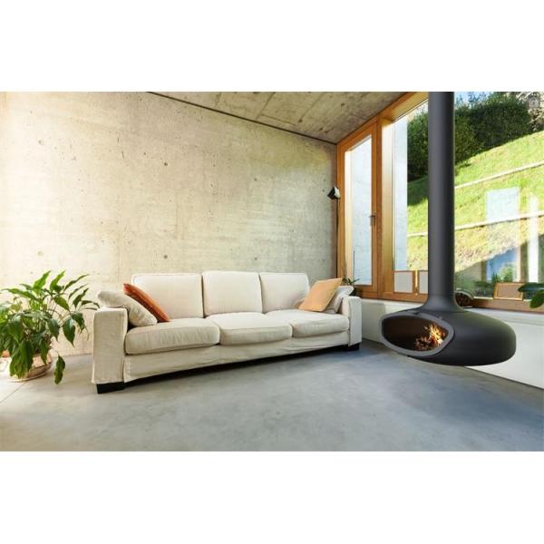 Popular Style Roof Mounted Wood Burning Steel Stove And Suspended Fireplace