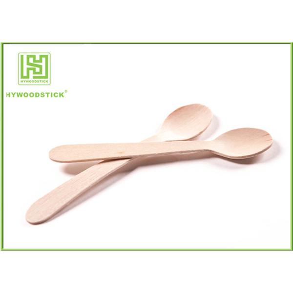 Anti - Bacteria Disposable Wooden Flatware , Eco Friendly Disposable Cutlery For Snack Bar