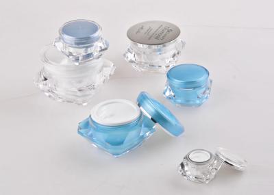 Cover Transparent  PMMA Cosmetic Jars With Lids Capacity 15ml