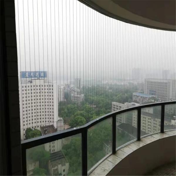 Fixed Window Invisible Grille with Aluminum Alloy Frame and Nylon Coating for Home Security