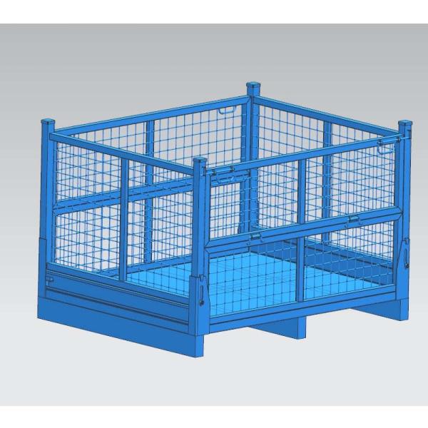 Customized Industrial Warehouse stackable pallet boxes Heavy Duty Storage Cage