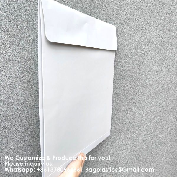 Luxury Paper Envelope, Kraft Envelope, Cotton Flap Handbag Tote Bag Packaging Envelop Bag Organic Cotton Clothing Gifts Natural Storage Cotton Canvas Dust Pouch