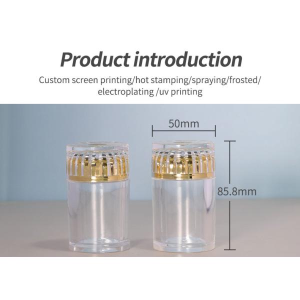 Botella de perfume cuadrada de vidrio de lujo 30ml 50ml 100ml con SPRAYER de bomba Tipo de sellado y manipulación de la superficie de la pantalla de impresión