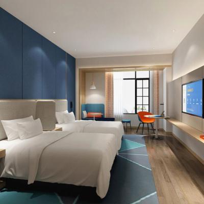 Fully Assembled Hotel Guest Room Furniture Packages Set Customized Shape