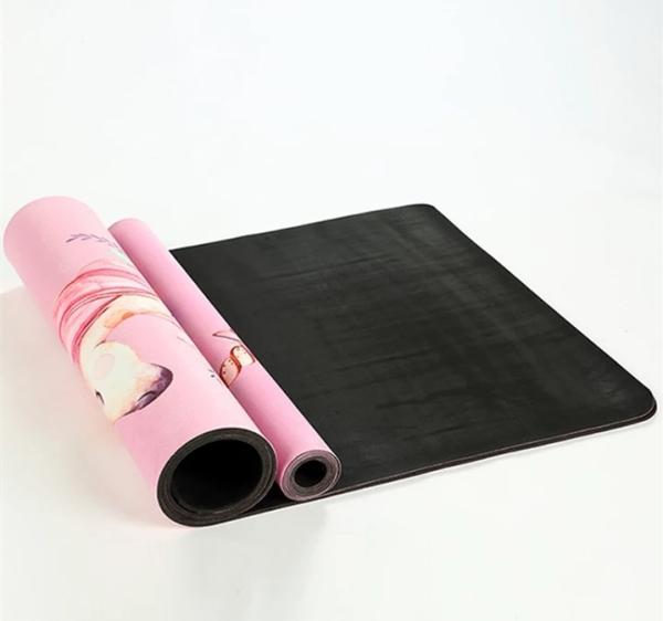 Color Printed Suede Yoga Mat, Gymnastics Mats,  Microfiber mats for Hot Yoga Pilate, Suede mat manufacturer