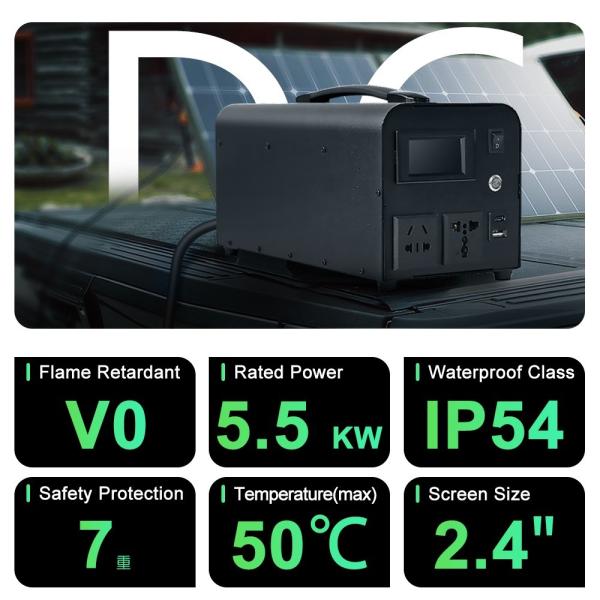 5.5KW Electric Vehicle DC Charger Adapter For Portable Outdoor Emergency Charging Station