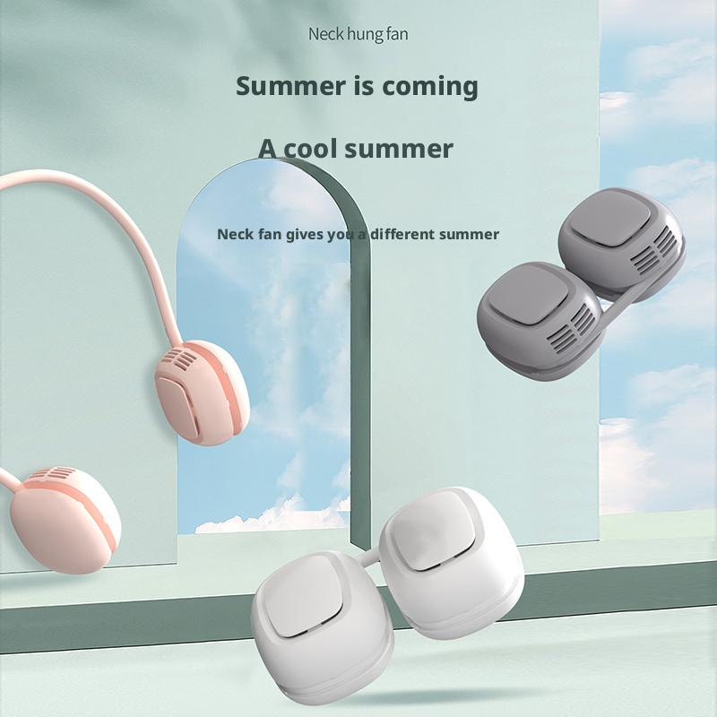 Hands Free Wearable Neck Fan Foldable & Lightweight Design For Personal Cooling