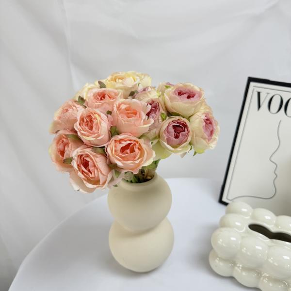 Ins style roses, fake flowers, flower vases, hand-held flowers, Valentine's Day photos, flower bouquets, birthday gifts, decorations