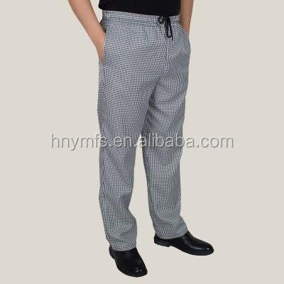 Readymade  Hot Sale Catering Uniforms Checkered Chef Trousers