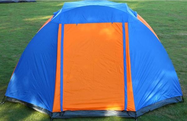 6-8 Person Double Layer Two Doors Camping 6-8 Person Waterproof Dome Shelter Family Cabin Large Hexagon Tent(HT6083)