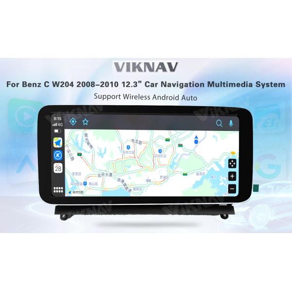 Viknav 12.3 дюймовый Android Car With Screen Multimedia Player для Mercedes Benz C Class W204 2008-2010 GPS 2Din NTG4.0