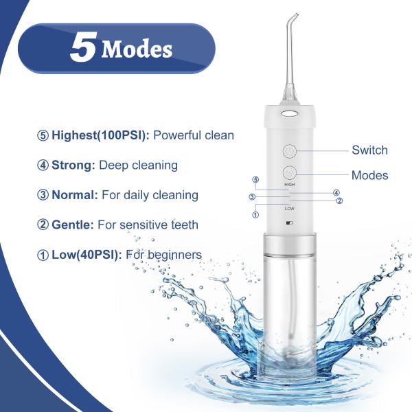 2000 MAh Cordless Advanced Water Flosser CE Approved