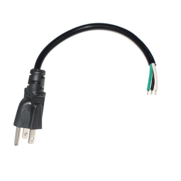 NEMA 5-15P to C5 Power Cord 18AWG SJT PVC Black