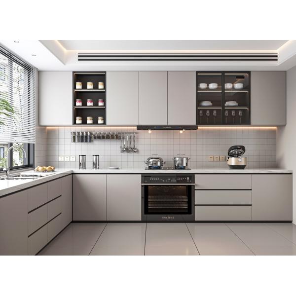 Factory Direct Free Designs Furniture U Shaped Melamine Kitchen Cabinets