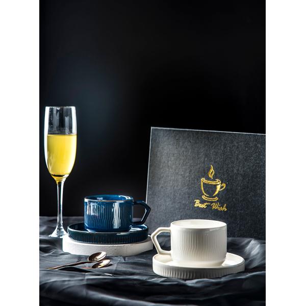 Порцелановый керамический чайный стакан и тарелка набор Рустический ретро каменный кофейный набор с тарелкой