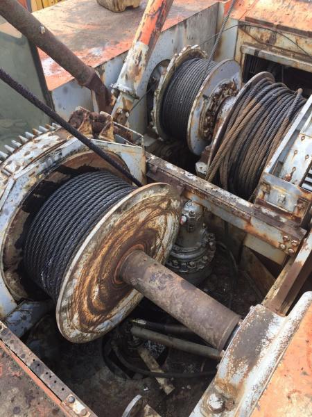 Japanese Hitachi Used Cranes Kh125-3 35 Ton Rated Loading Capacity
