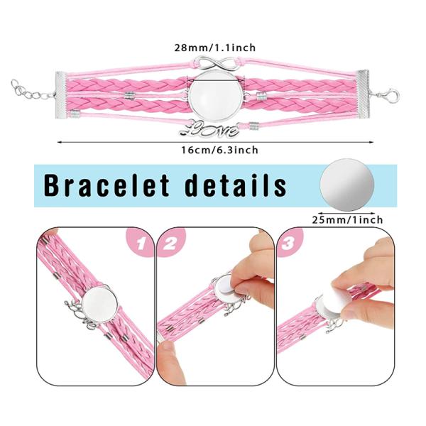 DIY Sublimation Gifts Customized Sublimation Blanks Love Bracelet