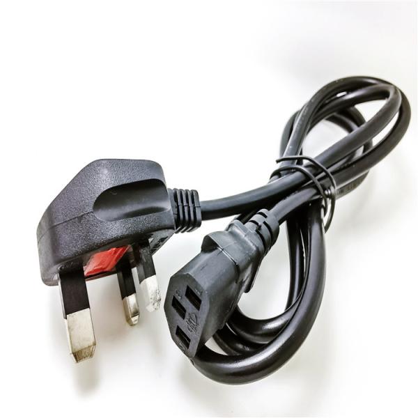 1.5M Indoor UK 3 Pin Plug Copper Extension Power Cord To Iec C7 C13 C5