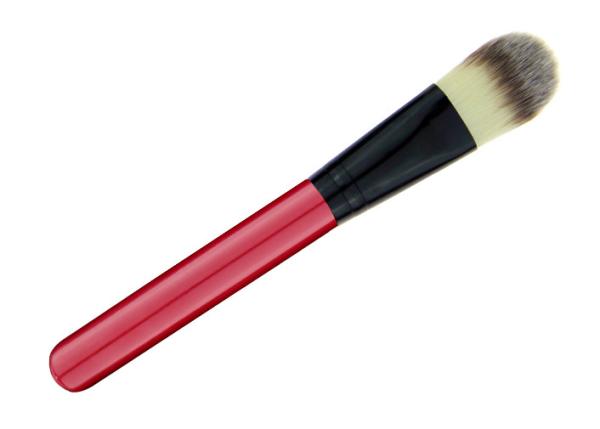 Custom Face Red Powder Foundation Brush Synthetic Makeup Brushes