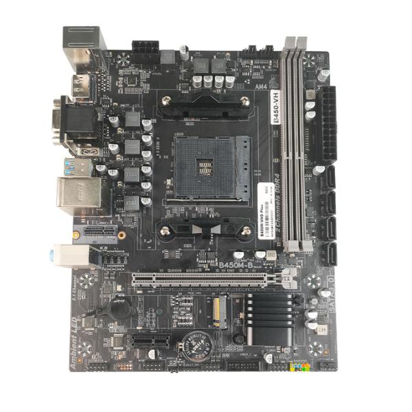PCWINMAX B450M AM4 MicroATX DDR4 M.2 B450 Чипсет VGA HD DP Материнская плата для настольных компьютеров