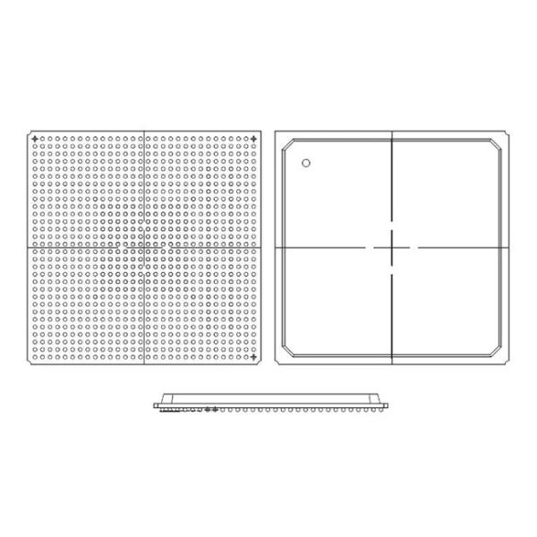 Integrated Circuit Chip XC6SLX150-2FGG900I XC6SLX150 FPGA IC 11519LAB FBGA900