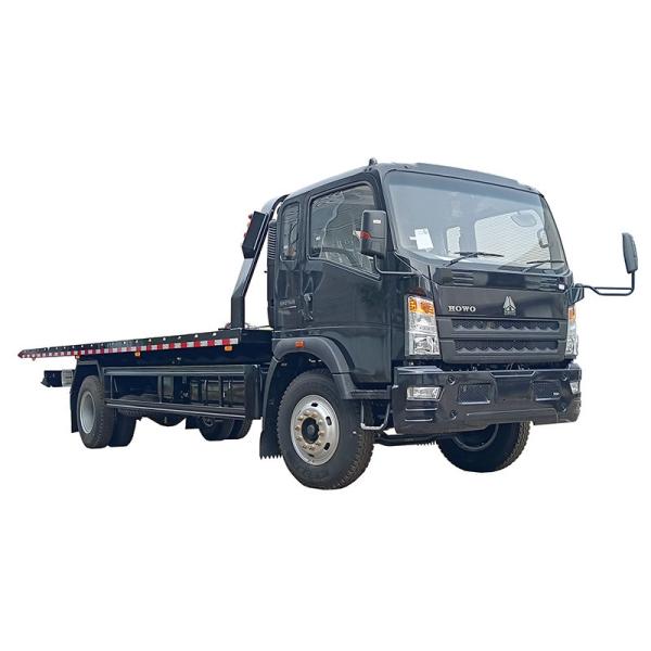 Hubei Low-Cost  6-Ton HOWO  4*2 Hydraulic Wrecker Truck  with 40KN Winch 5mm Steel Plate