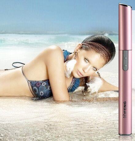 Ladies hair removal tools Thin blade straight line knife head with Positioning comb for eyebrow