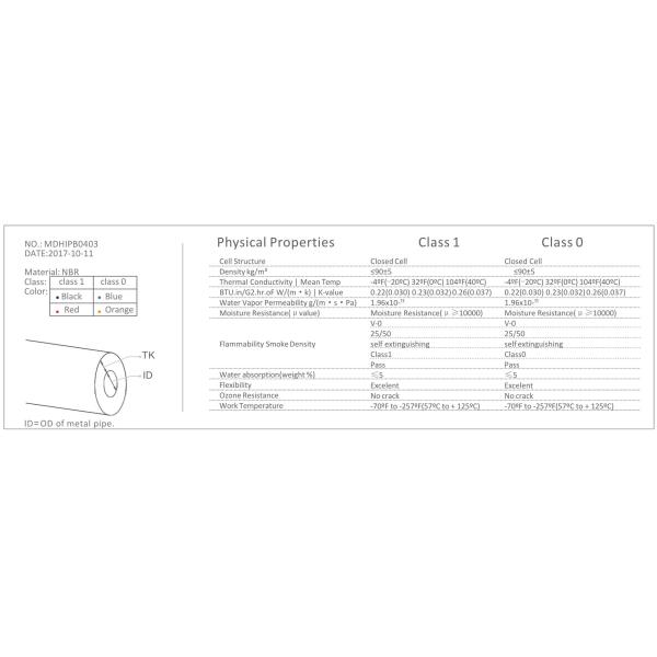 Multiple Sizes AC Spare Part Rubber Plastic Thermal Foam Insulation Pipes