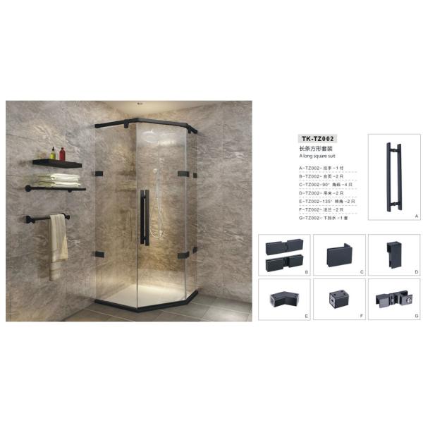 Hotel Bathroom Essential Modern SS304 Mirrored Sliding Shower Door for Renovation