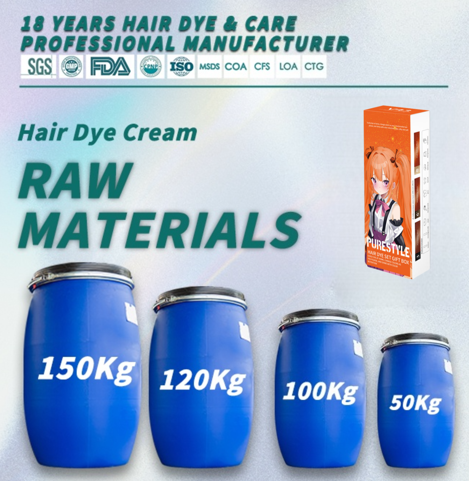Semi Permanent Hair Dye Kit Easy Home Use Cream Hair Dye OEM Wholesale Hair Dye Factory Supplier