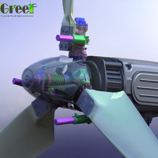 Автоматический тангаж тормоза отрегулировал ветротурбину небольшое 5kw 220V для дома