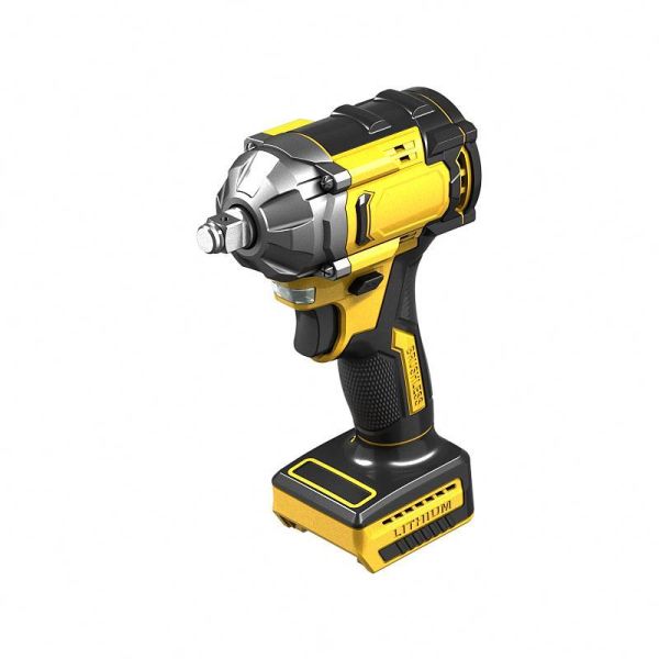 High Torque Electric Wrench for Auto Repair 20V Brushless Motor Rechargeable LI-Ion Impact Wrench DIY Private Model Car Lifts