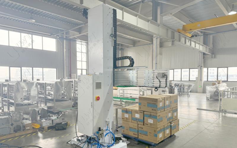 Automatic Case Palletizer Machine | Single Column Palletizer | LWT