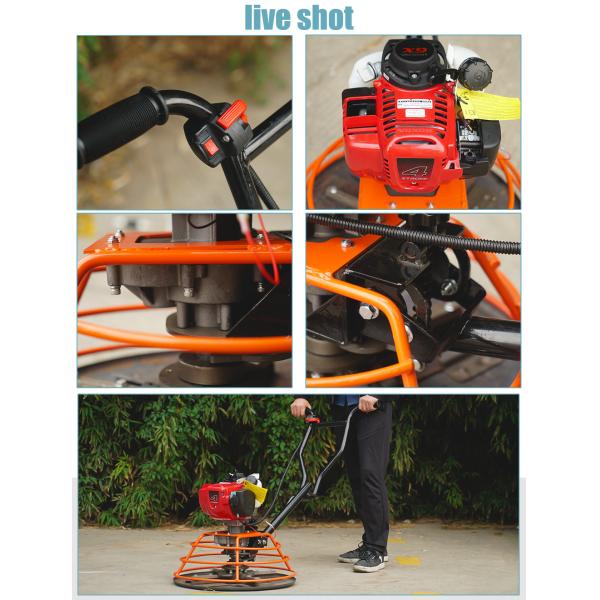 GX35 Gasoline Engine Concrete Resin Finish Smoothing Power Trowel Machine Suitable