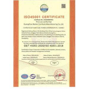 Guangzhou Beston Furniture Manufacturing Co., Ltd. Сертификации