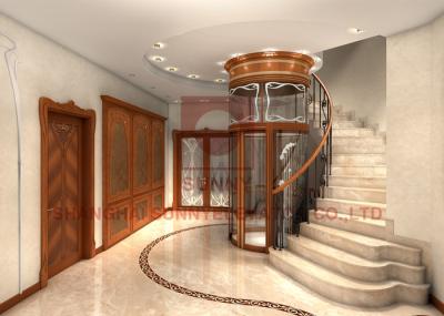 O agregado familiar portal do quadro do elevador avançado da sala da máquina levanta para a casa residencial
