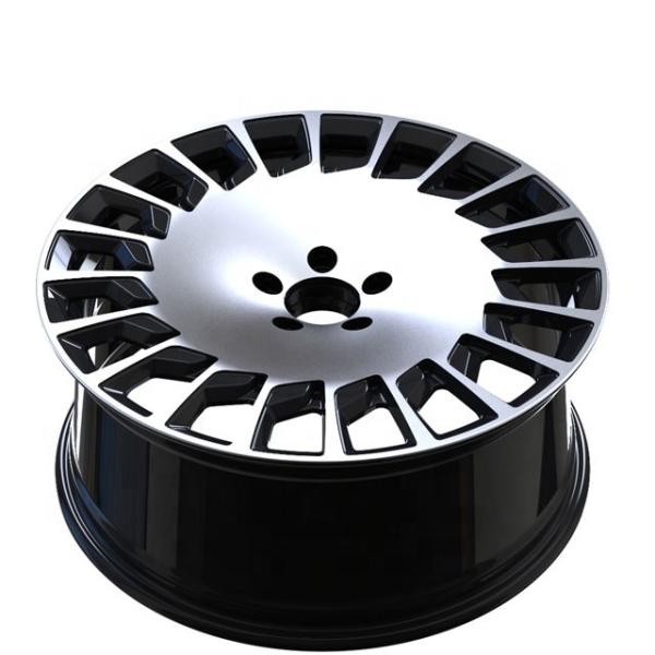 PCB 112mm Mercedes Benz Replica Wheels 20x8.5 20x9.5 Inch Black Machined Surface