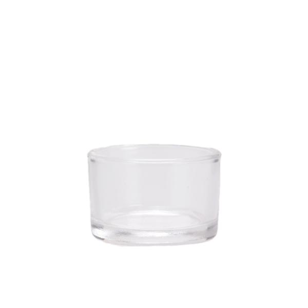1 polegada de vidro pequeno Votive Candlestick Tealight 40ML Transparente