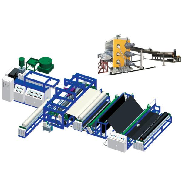 Línea de extrusión de hojas de geomembrana de PE LDPE LLDPE HDPE computarizada perfecta para el embalaje automatizado