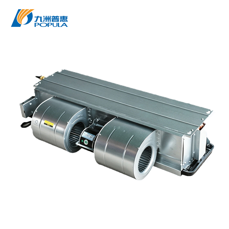 Steel Casing Horizontal Concealed Fan Coil Unit For Residences Villas Office Buildings