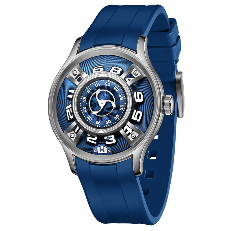 Modern Gentlemen's Wrist Timepieces Equipped with Chronograph Function Durable Leather Straps and Elegant Design Elements