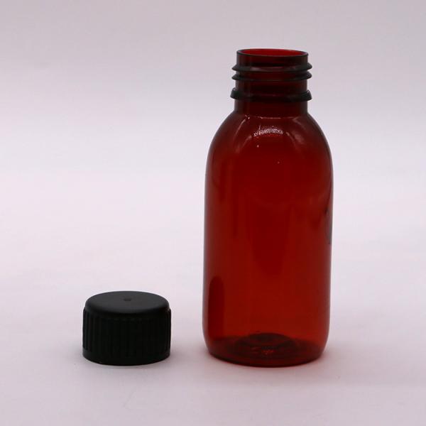 100 мл лекарственных пероральных жидкостей в пластиковой бутылке с измеряющей чашей