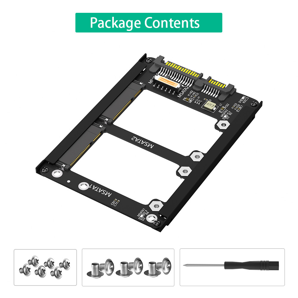 Беспроводная двойная Msata SSD на 2,5  SATA III Wifi Карта OEM