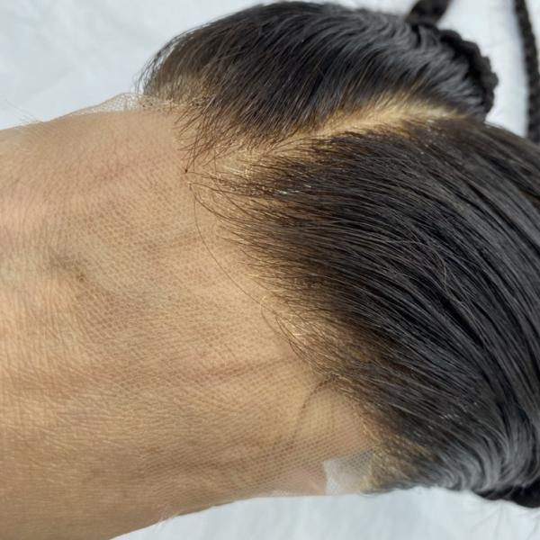 New Arrival 100% Natural HD Transparent Lace Braids Frontal Closure 13x4/13x6 Remy Hair Indian Woman Toupee Piece Braids