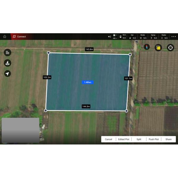 4 Rotor 6L/H 16L Pesticide Drone Flight Endurance Max 120 Minutes