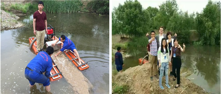Mini Gold Dredger 8HP Power 3600r/m Rotate Speed for Gold Mining