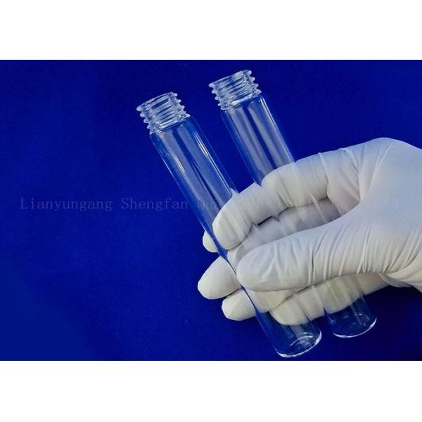Transparent Quartz Thread Reagent Bottle