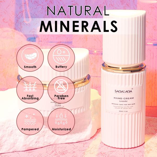 SAGALAGA Moisturizing Hand Cream for Dry Hands 100ml Bottle Custom Logo Hydrating Nail Care Lotion Moisturizing