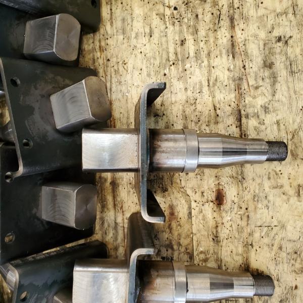 50*247mm Trailer Axle Spindle Replacement 1500kg Tractor Stub Axle
